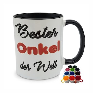 Cup Best Uncle in the World - in 8 colors - nice gift for your favorite uncle for birthday or Christmas