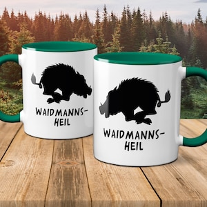 Tasse Jagd - Wildschwein, Waidmannsheil - Jäger Jägerin
