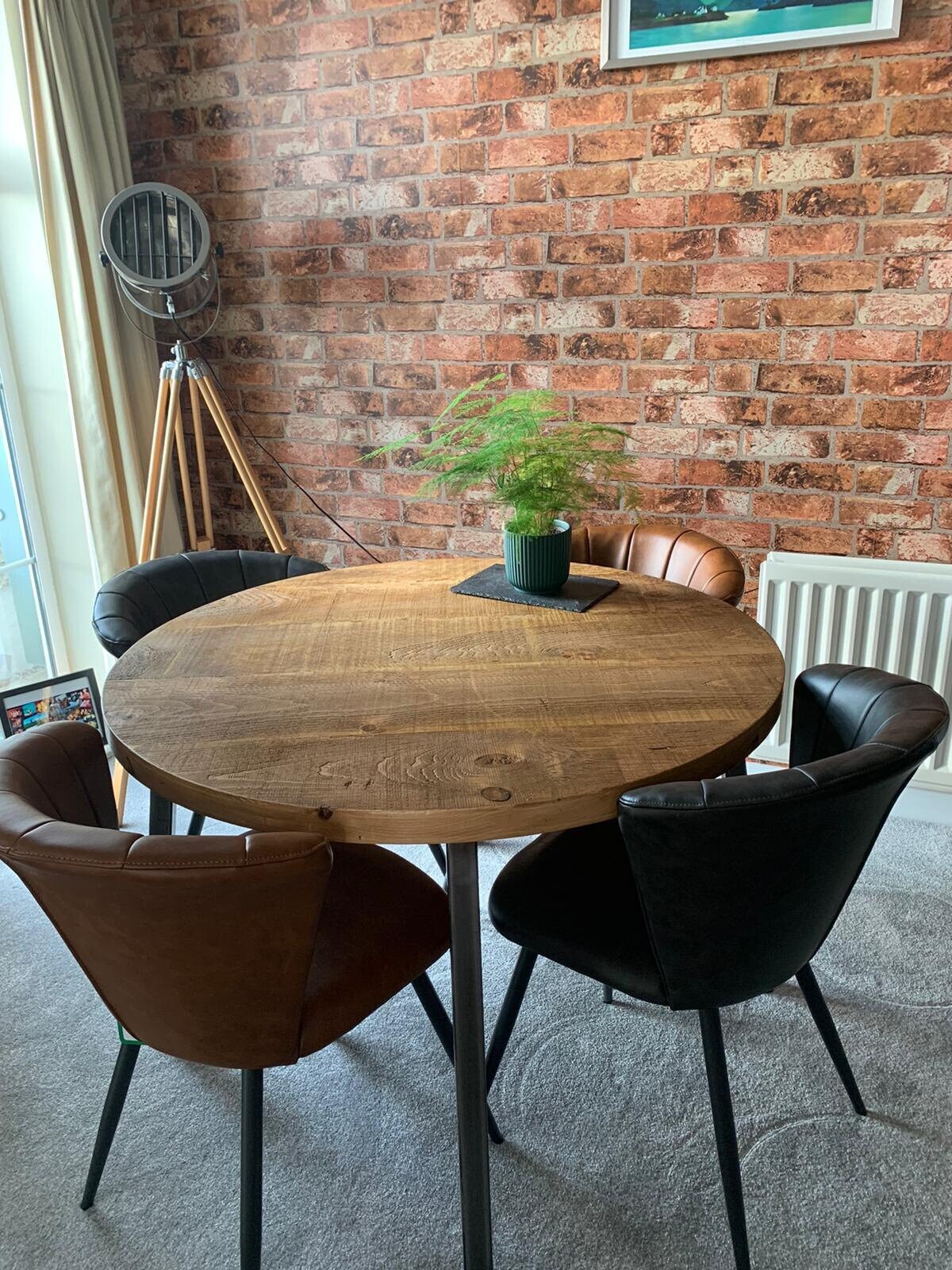 Handmade Round Rustic Solid Wood Dining Table - as Seen in Vogue - Etsy UK