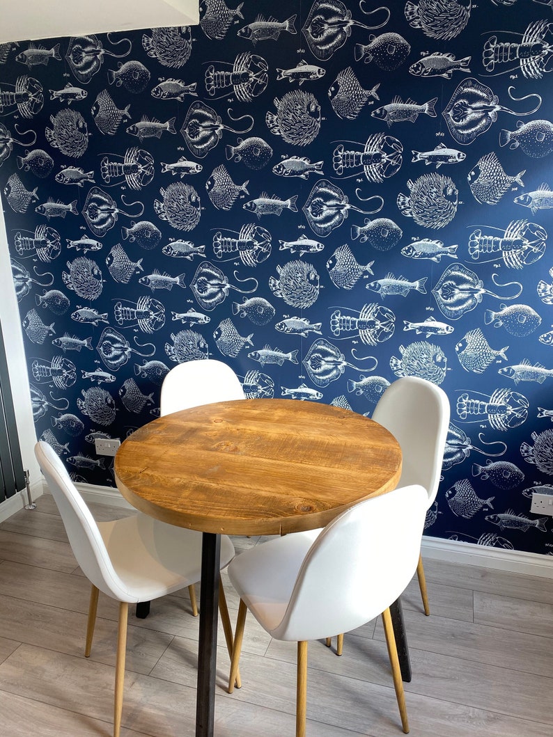 Handmade Round Rustic Solid Wood Dining Table - as Seen in Vogue - Etsy UK