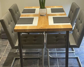 Solid oak 'THE CAMBRIDGE' dining table