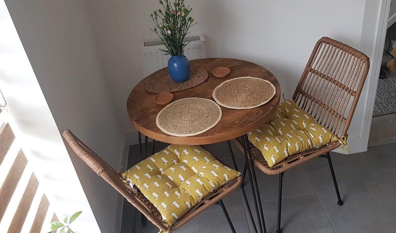 Extra Chunky round rustic dining table - featured in Vogue 2023 image 2