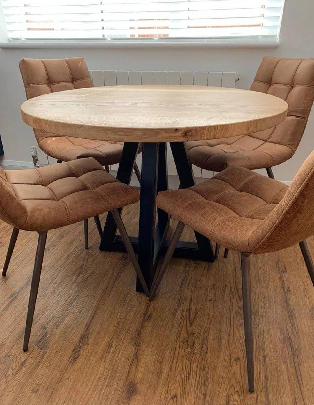 Solid Oak or Ash Round Dining Table 'the Oxford' - Etsy UK