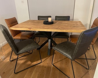 Extra Chunky rustic dining table with 'Spider' legs