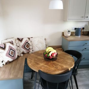 Extra Chunky round rustic dining table - featured in Vogue 2023 image 4