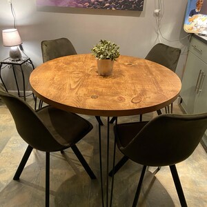 Extra Chunky round rustic dining table - featured in Vogue 2023 image 6
