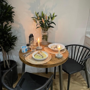 Extra Chunky round rustic dining table - featured in Vogue 2023 image 1