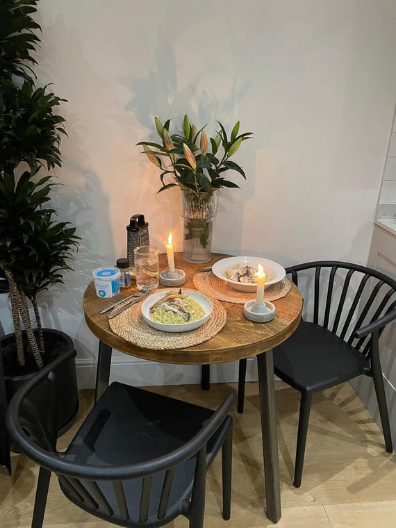 Extra Chunky round rustic dining table - featured in Vogue 2023