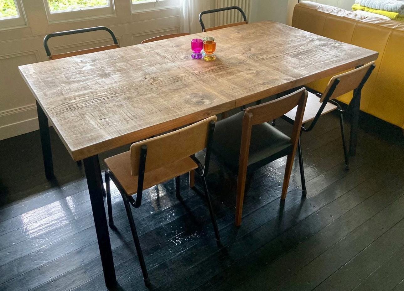 Extra Chunky Extending Rustic Large Dining Table - 96 Wide - Etsy UK