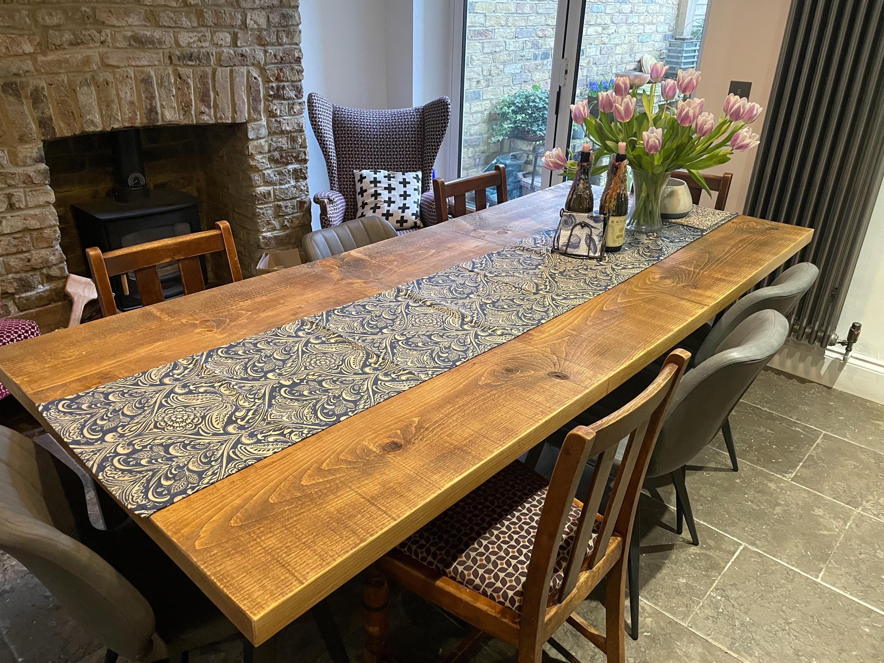 Extra Chunky Extending Rustic Large Dining Table - 96 Wide - Etsy UK