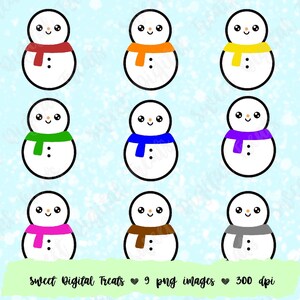 Cute Snowman Clip Art - DOWNLOAD DIGITALE