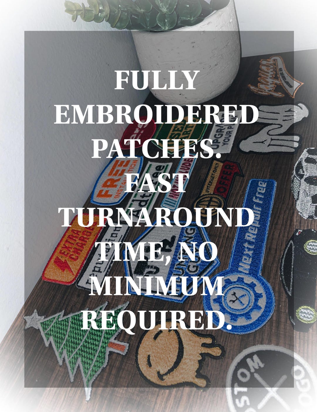 Custom Embroidery Patches, Sew On, No Minimum, Fast Turnaround Time. - Etsy