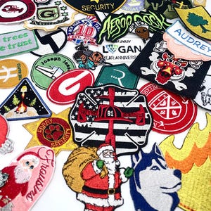 Custom Sew On Patches: Logo Appliqués, Embroidery Designs