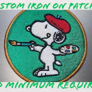 Quality custom patches, all shapes & sizes up to 11.9”,  fast turnaround time, free shipping available, no minimum required.
