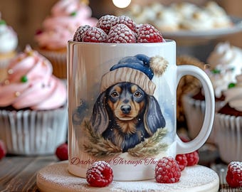 Christmas Dachshund Pun Mug: Sublimation Design (Digital Download)