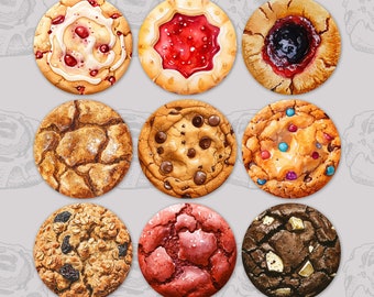 Diseños de posavasos para coche de galletas: Paquete variado PNG (descarga digital)