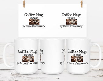 Lustiges Design mit Definitionen für Kaffeetassen: 11oz & 15oz Tassenfolie (Digitaler Download)