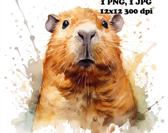Curieux Capybara sublimation PNG usage commercial sublimation design 12 x 12 300 DPI Capybara PNG joli graphique png