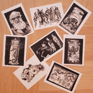 Cartes à collectionner artistiques et scientifiques de qualité supérieure - Charles Darwin