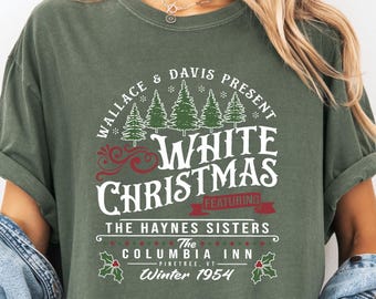 Sweatshirt zum Film „White Christmas“, Wallace-und-Davis-Pullover, Haynes-Schwestern-Shirt, Weihnachtspullover zum Film „White Christmas“ von 1954, Weihnachtsmotiv aus einem Film