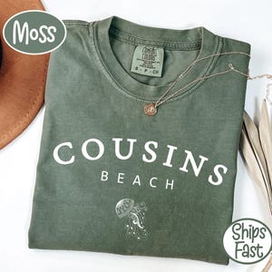 Comfort Colors® Cousins Beach T-Shirt The Summer I Turned Pretty Tee Team Conrad Team Belly Team Jeremiah East Coast Beach TSITP Shirt