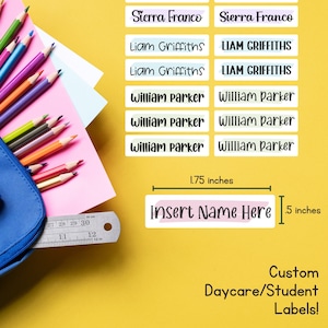 Custom Teacher Labels | Teacher Stickers | Name Stickers | School Supply Labels - Name Labels for Water bottle or Supplies