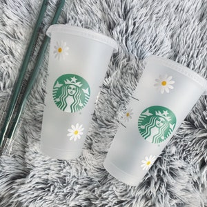 Daisy Starbucks Cups Starbucks Cup Personalized Starbucks Cold Cup Minimalistic Tumbler image 1