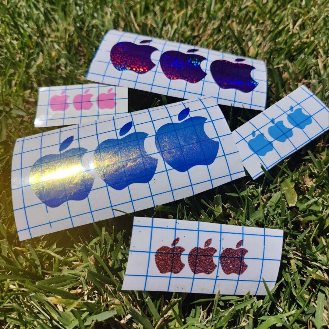 3 PCS Custom Apple Logo Sticker MacBook iPhone and iPad Etsy
