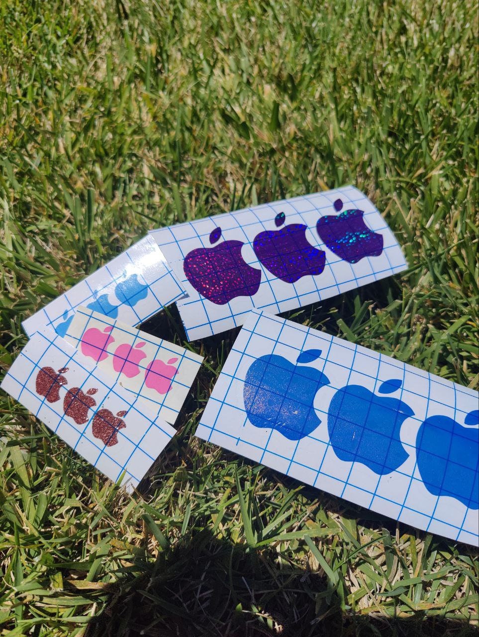 3 PCS Custom Apple Logo Sticker | MacBook , iPhone , and iPad Decal ...