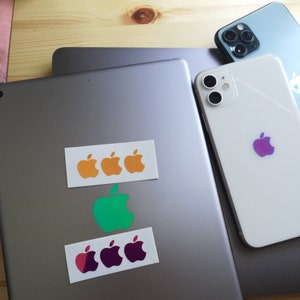 Custom Apple Logo decal for Macbook , iPhone , and iPad | Apple Logo Vinyl Decal | Holographic Apple Sticker | Iphone Logo Sticker