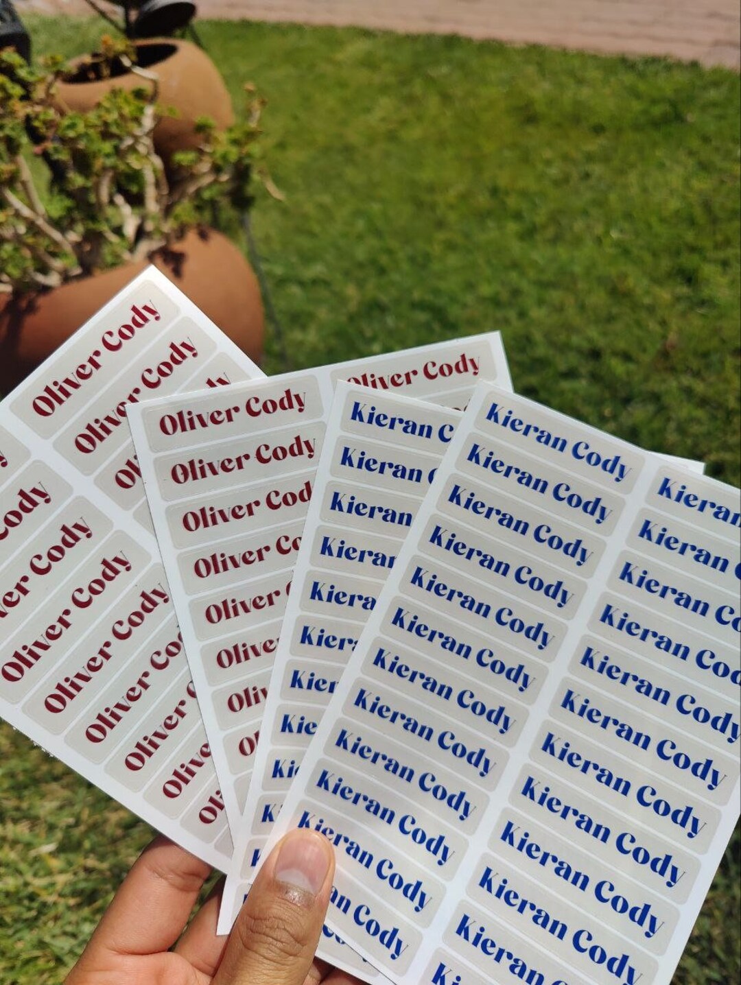 Labels Name Stickers for School Name Labels Waterproof Etsy