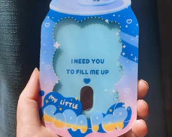 Soda Pop Acrylic Photocard Holder Keychain