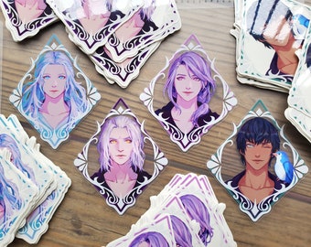 FFXIV Endwalker NPC Portrait Clear Vinyl Stickers
