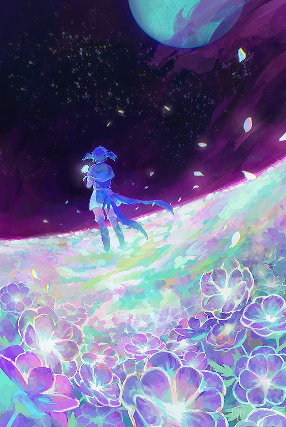 FFXIV Endwalker Print (poster and Mini Size Available!) - A Flower