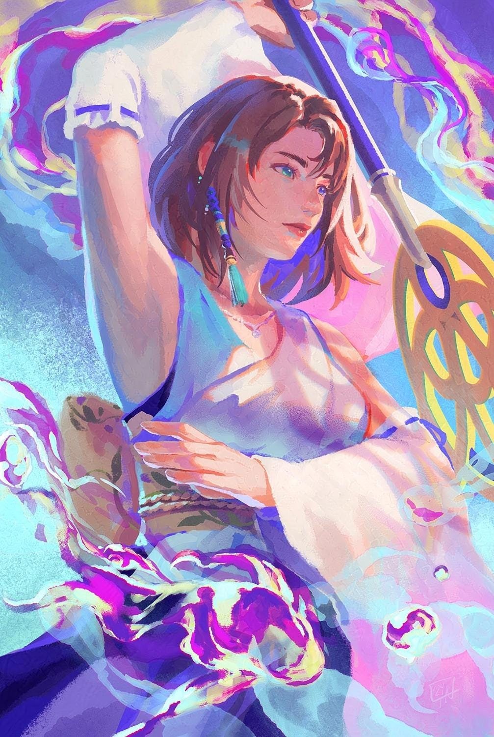 ミナのウタ パンフレット FFX Yuna Print (poster and Mini Size Available!) - Etsy