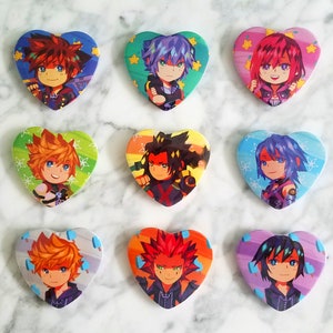 Kingdom Hearts Character Buttons