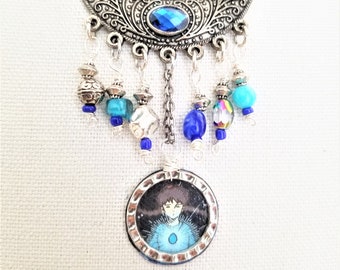 Crescent Moon Sheeta Halskette - Schloss im Himmel inspiriert Schmuck - Laputa Anhänger Halskette für Sie