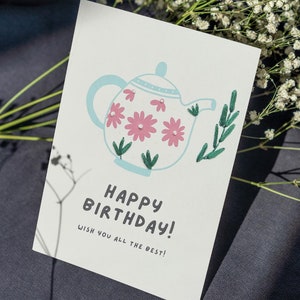 Hand Embroidery Card-Happy Birthday