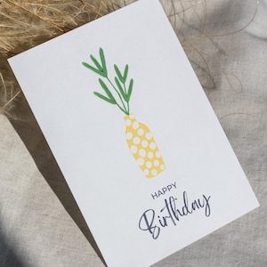 Hand Embroidery Card-Happy Birthday