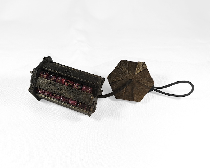 Lantern-style Dice Caddy wooden image 3