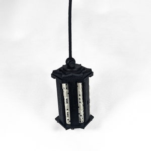 Lantern-style Dice Caddy wooden Black