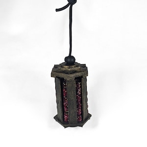 Lantern-style Dice Caddy wooden Bronze