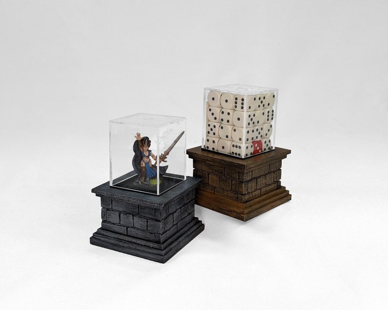 Dice Cube Pedestal Display Stand image 1
