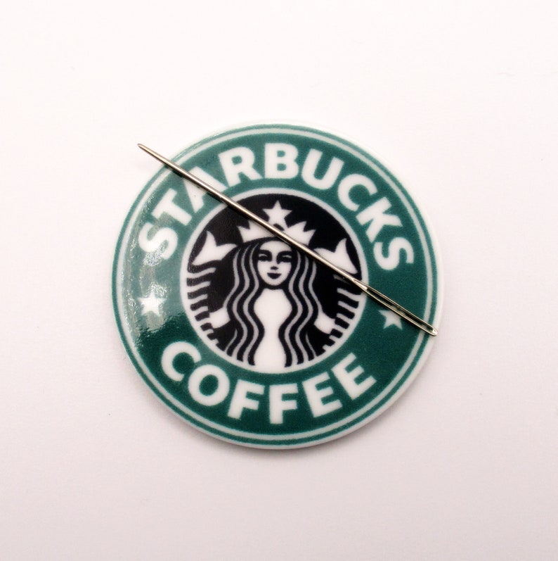 Green Coffee Drink Resin Needle Minder D86