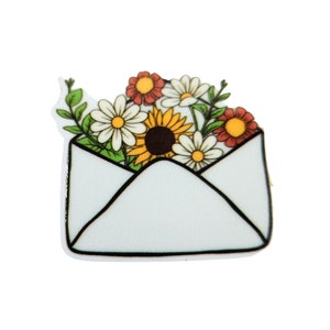 Envelope of Flowers Needle Minder For Cross Stitch  D158