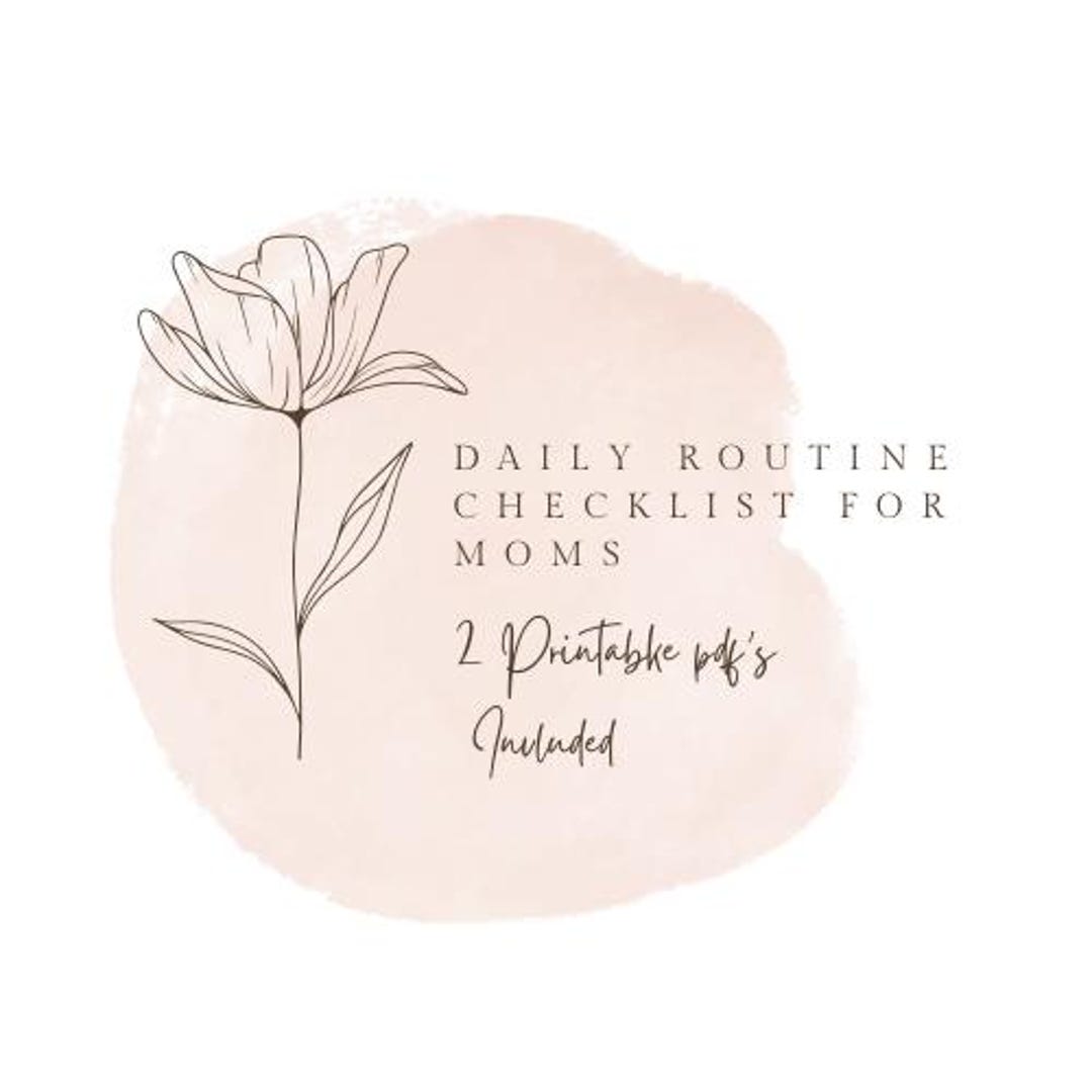 Simple Postpartum Routine Checklist for Overwhelmed Moms (bundle) - Etsy