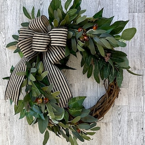 Olive Branch Wreath For Front Door, Year Round Wreath, Farmhouse Wreath, Classic All Season Olive Wreath