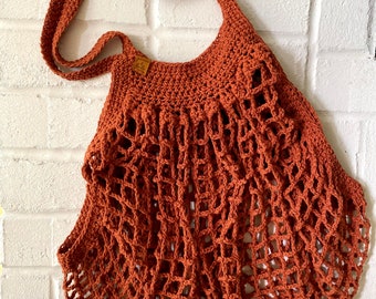 Handmade Crocheted Cotton Market Bag
