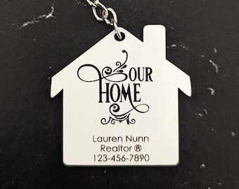 Our Home - Custom Realtor Marketing Keychain