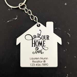 Our Home - Custom Realtor Marketing Keychain